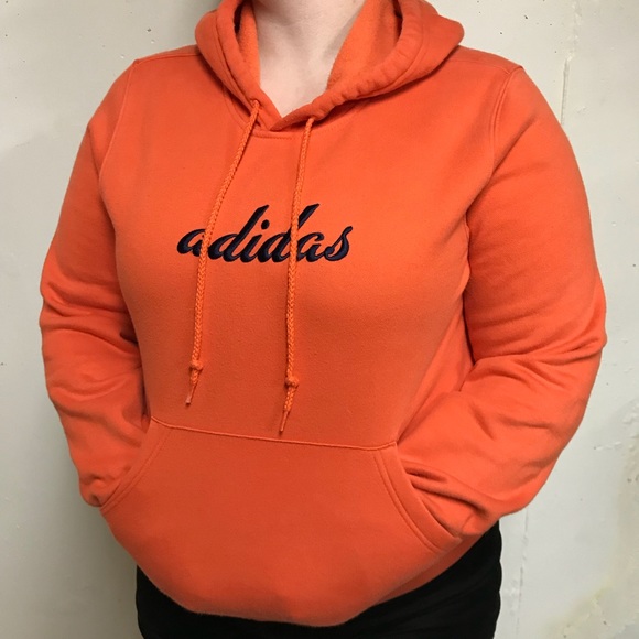 neon orange adidas jacket